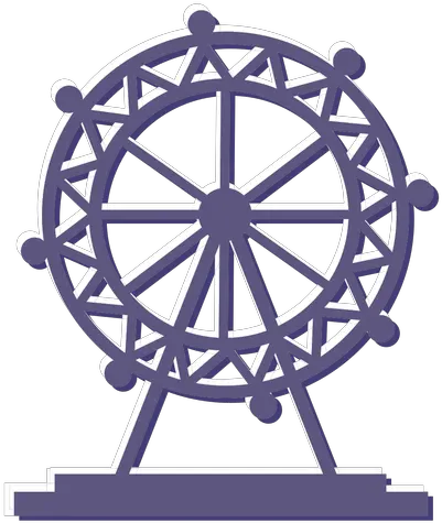 London Eye Ferris Wheel Icon Transparent Ferris Wheel Silhouette Png Ferris Wheel Png