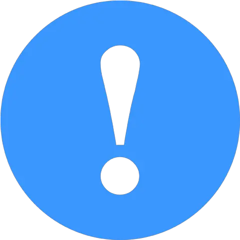 Download Hd File Notification Exclamation Mark Icon Blue Exclamation Mark Icon Blue Png Exclamation Mark Png