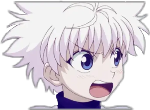 Killua Hmm Whatsapp Stickers Stickers Cloud Killua Green Screen Png Killua Transparent