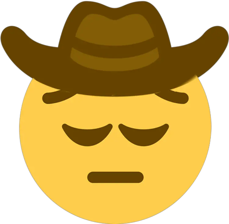 Shock Emoji Png Sad Cowboy Emoji Transparent Sad Emoji Transparent