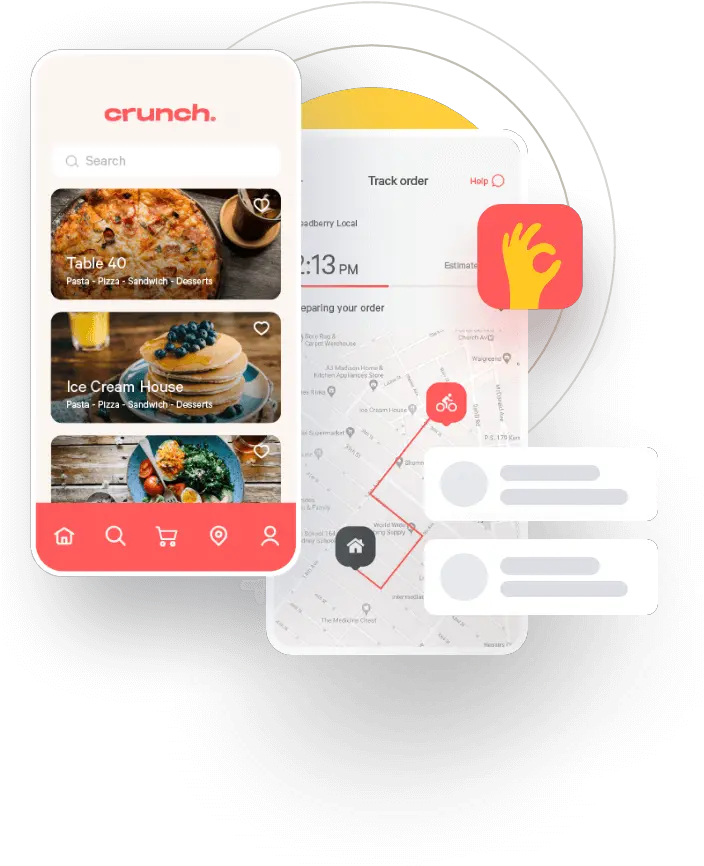 Crunch App Png Modern Order Online Icon Restaurant Free