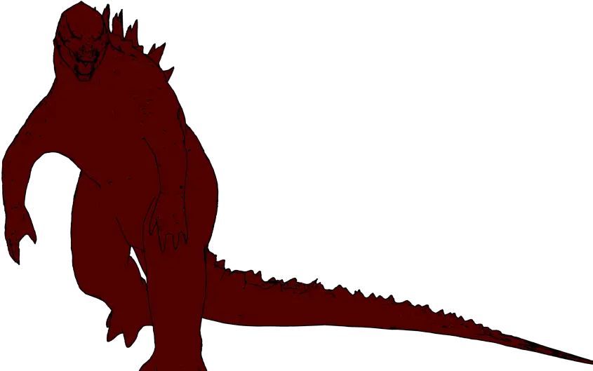 Red Godzilla Vs Blue Muto Godzilla 2014 Godzilla Art Transparent Background Png Godzilla Transparent Background