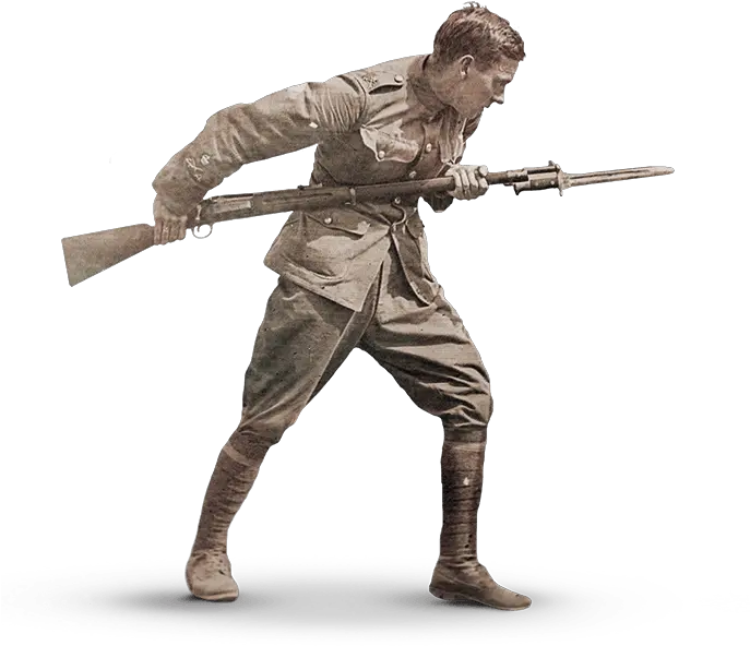 Thefront Krag Jorgensen Ww1 Png Holding Gun Png