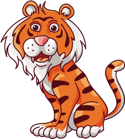 Cute Cartoon Tiger Sitting Free Stock Photos U2013 1designshop Tiger Cute Cartoon Transparent Background Png Tiger Transparent Background