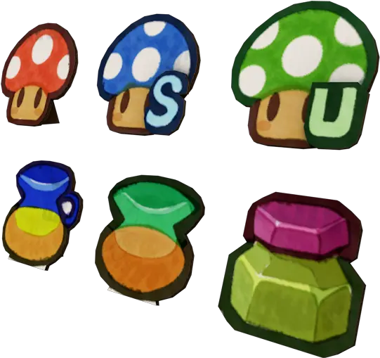 Custom Edited Paper Mario Customs Paper Mario 64 Items Dot Png Mario Stock Icon