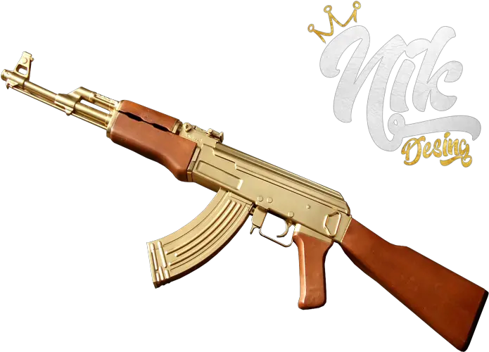 Golden Ak 47 Ak 47 Png Transparent Ak 47 Png