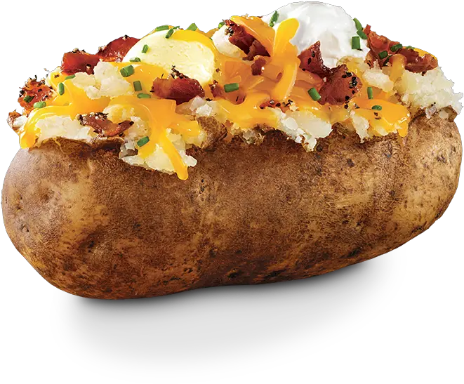 Baked Potatoes Baked Potato With Onion Sour Cream And Bacon Png Potatoes Png