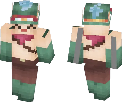 Download Teemo League Of Legends Minecraft Skin For Free Minecraft Girl Skins Dark Blue Png Teemo Png