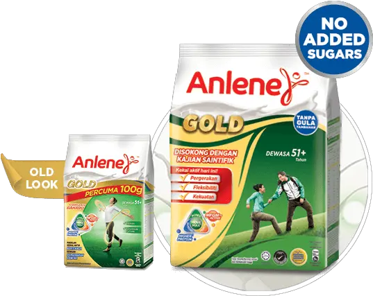 Anlene Gold Plain Milk Powder Flavour Anlene Malaysia Anlene Gold Png Milk Transparent Background