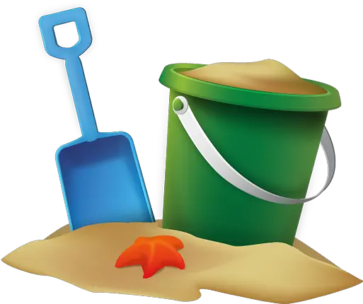 Beach Umbrella Clip Art Cartoon Beach Bucket And Shovel Png Beach Clipart Png