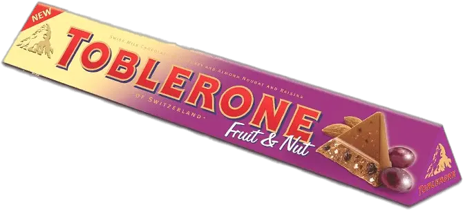 Toblerone Fruit And Nut Transparent Png Stickpng Fruit And Nut Toblerone Png Nut Png