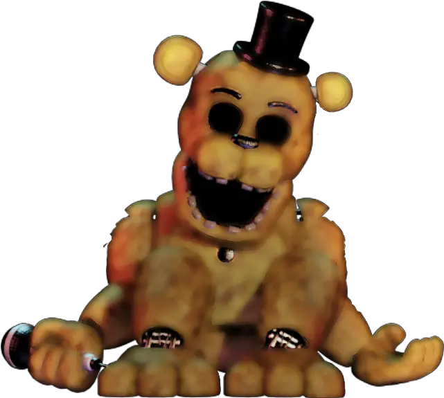 Fnaf Sticker Fnaf Rockstar Golden Freddy Plush Png Fnaf Png