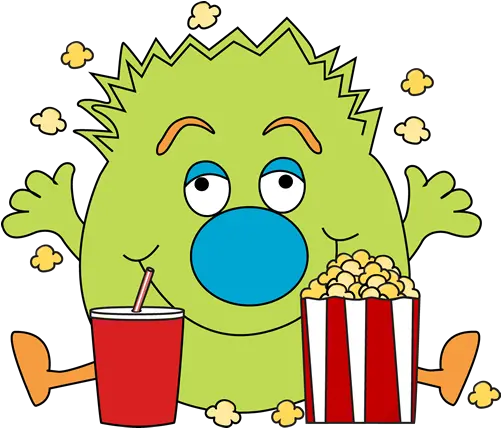 Free Popcorn Clipart Download Clip Art Monster Eating Popcorn Clipart Png Popcorn Clipart Png