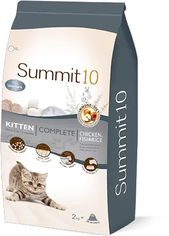 Summit 10 Life Stages Kitten Chicken Fish U0026 Rice Super Summit 10 Dog Food Png Kitten Png