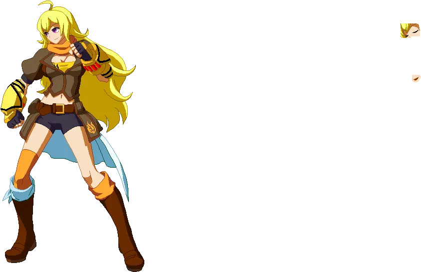 Pixilart Rwby Yang Uploaded By Luislezama Rwby Yang Blazblue Sprites Png Rwby Png