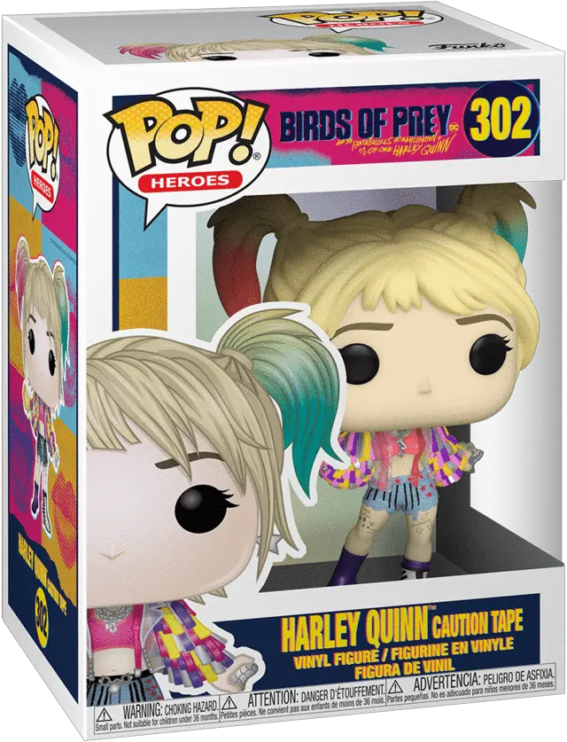 Harley Quinn Caution Tape 302 Birds Of Prey Funko Pop Funko Pop Harley Quinn Caution Tape Png Caution Tape Png