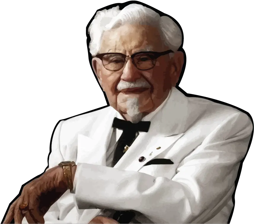 Fast Food History Kfc Colonel Sanders Png Kfc Colonel Icon