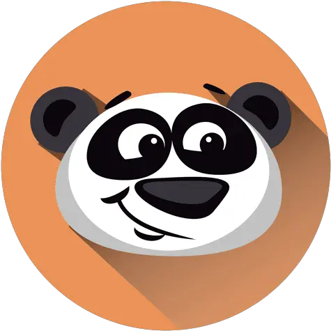 Panda Cartoon Circle Icon Transparent Png U0026 Svg Vector File Dibujos Animados En Circulo Panda Face Png