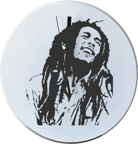 Bob Marley Custom Round Wall Clock With Logo And Slogan Bob Marley Wall Stickers Png Bob Marley Png