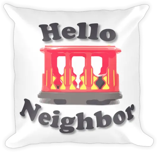 Hello Neighbor Square Pillow U2013 Skerb412 Cushion Png Hello Neighbor Png