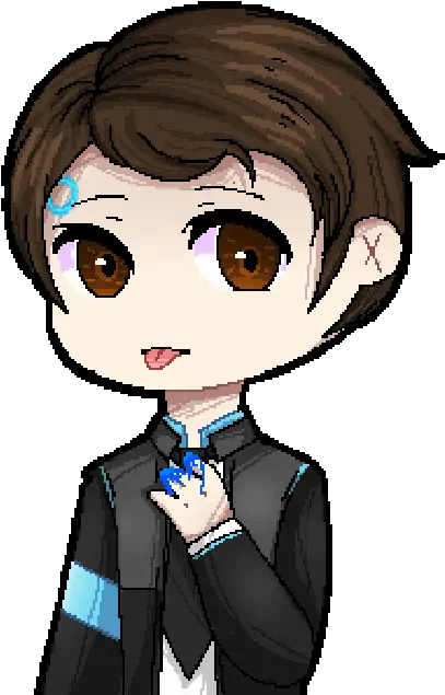 Pixel Gif Of Connor Detroit Becomes Human Connor Fanart Gifs Png Detroit Become Human Transparent