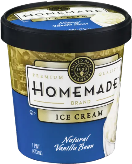 Homemade Ice Cream Natural Vanilla Bean Cherry Cordial Pint Udf Png Vanilla Bean Png