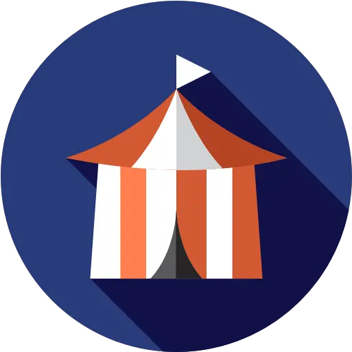 Entertaining Circus Tent Entertainment Leisure Icon Png