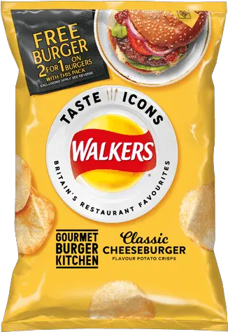 Potato Chips And Crisps From Walkers Walkers Gourmet Burger Kitchen Png Potato Chips Icon