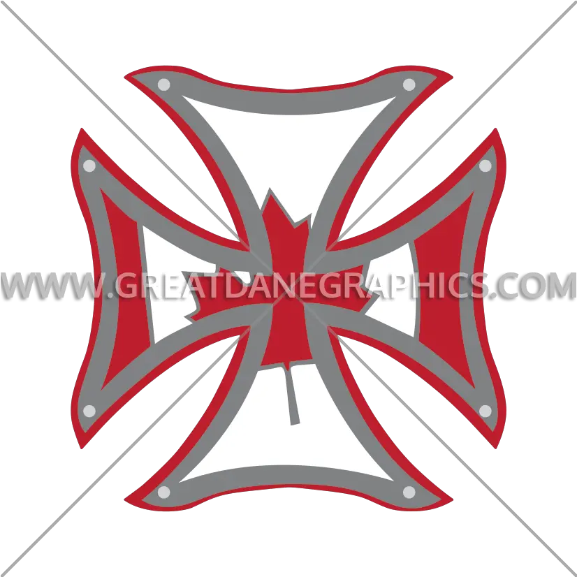 Canadian Iron Cross Production Ready Artwork For T Shirt Biker Iron Cross Png Iron Cross Png