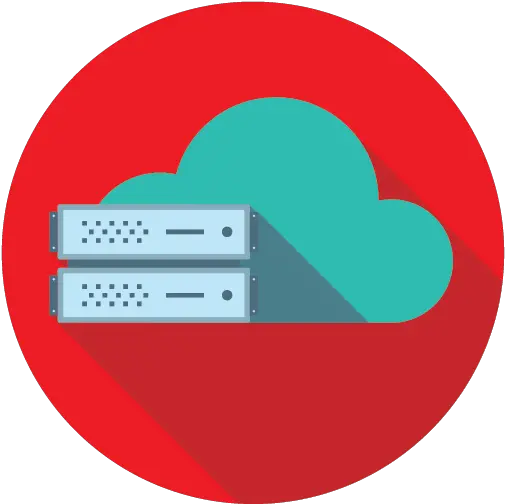 Icon Of Cloud And Server Symbolizing Red Brick Data Full Horizontal Png Brick Icon Png