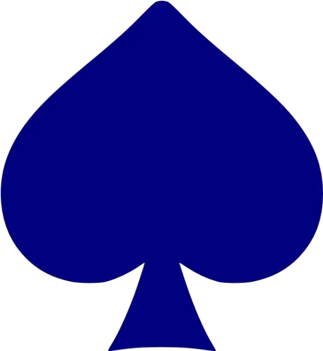 Navy Blue Spades Icon Free Navy Blue Gamble Icons Transparent Blue Spade Png Ace Of Spades Icon