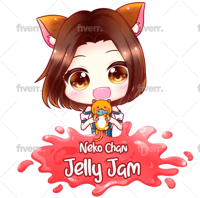 Make Cute Chibi Anime Mascot Logo Fictional Character Png Animal Jam Logo