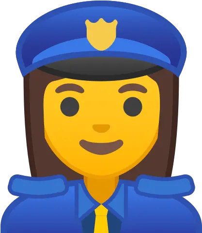 Woman Police Officer Free Icon Of Transparent Police Emoji Png Police Officer Icon