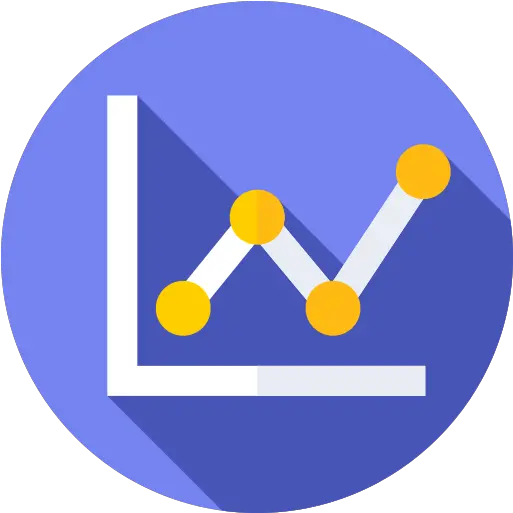 Line Graph Free Business Icons Icon Circle Line Graph Png Line Graph Icon