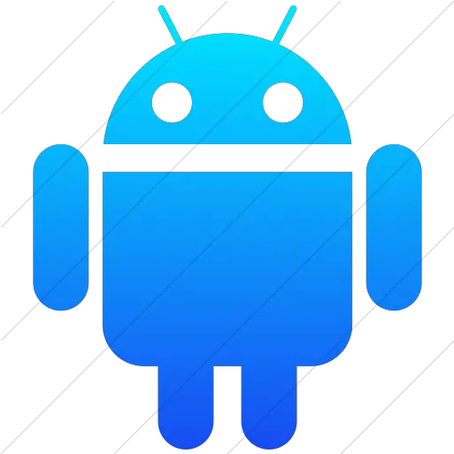 Iconsetc Simple Ios Blue Gradient Socialmedia Android Icon Blue Android Icon Png Ios Android Icon