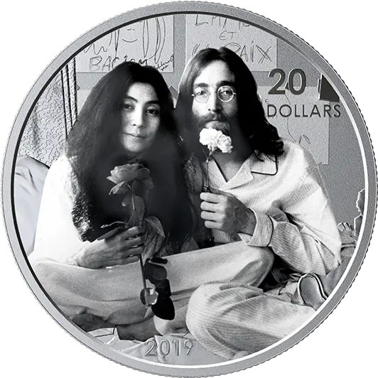 1 Oz Pure Silver Coin Give Peace A Chance Mintage 9999 Give Peace A Chance Coin Png John Lennon Png