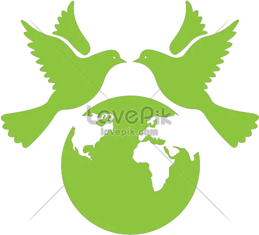 Green World Peace Day Vector Png Image And Psd File For Free Sprocket Yamaha Ybr 125 Globe Icon Vector Free Download