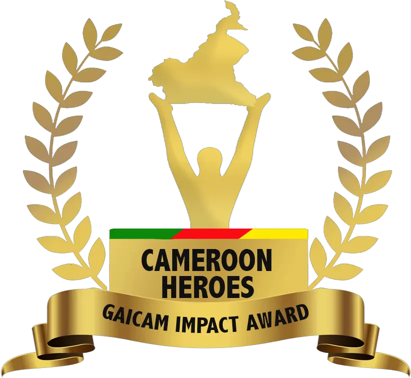 Cameroon Heroes Gaicam Impact Award Awards And Recognition Gold Png Award Logo