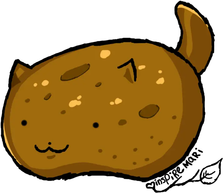 Potato Kitty Cute Kawaii Art Cat Kawaii Potato Cat Png Potato Png