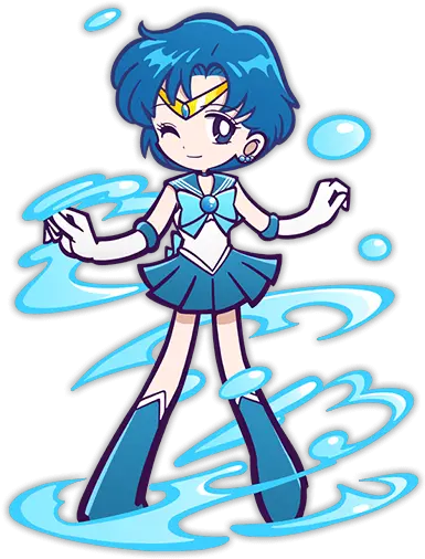 Sailor Mercury Sailor Moon Crystal X Puyo Puyo Png Sailor Mercury Png