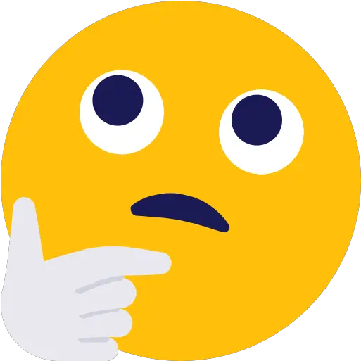 Emoji Thinking Wondering Icon Confused Emoji Skype Png Thinking Emoji Transparent