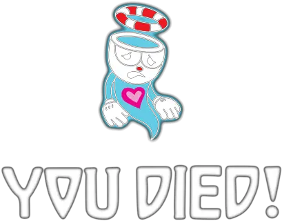 Cuphead Death Transparent Png Clipart Cuphead Died You Died Png