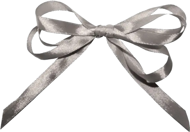 Silver Ribbon Transparent Png Play Silver Ribbon Transparent White Bow Png