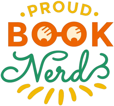 Proud Book Nerd Glasses Badge Sticker Transparent Png Illustration Nerd Png