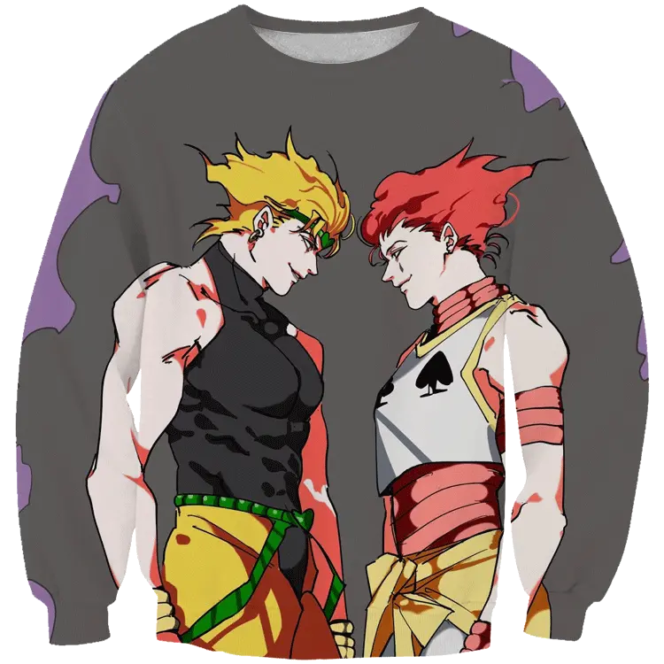 Hisoka And Dio Hoodie Hunter X Hunter X Jojou0027s Adventure Hoodie Jojo Hoodie Dio Png Dio Png