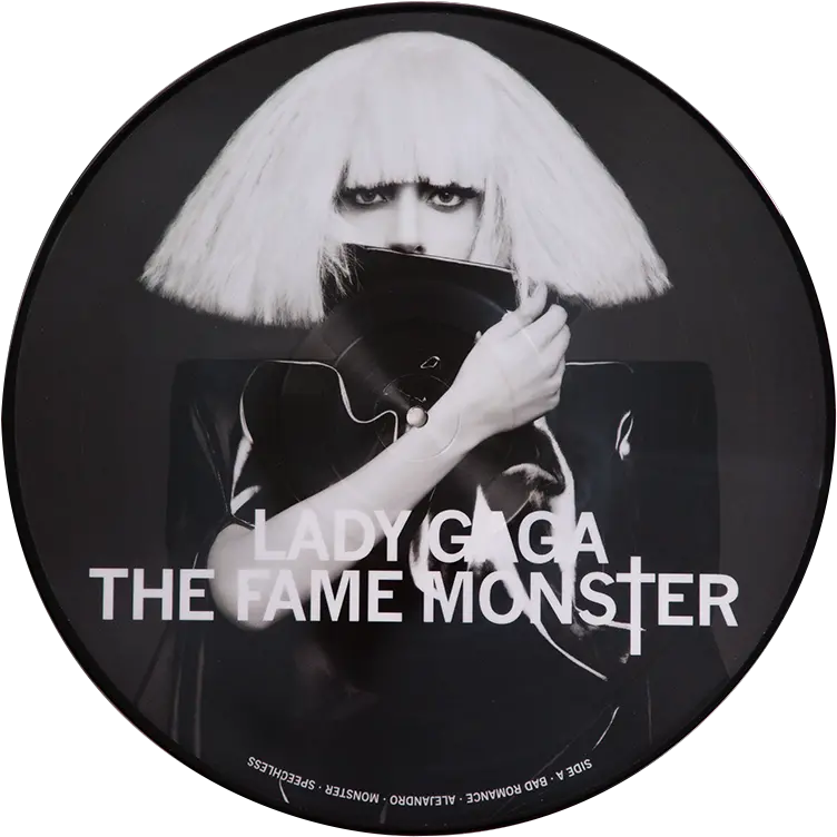 The Fame Monster Lp Vinyl Lady Gaga Bad Romance Album Png Lady Gaga Transparent