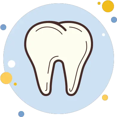 Tooth Icon In Circle Bubbles Style Icono Cute De Google Chrome Png Teeth Icon Vector