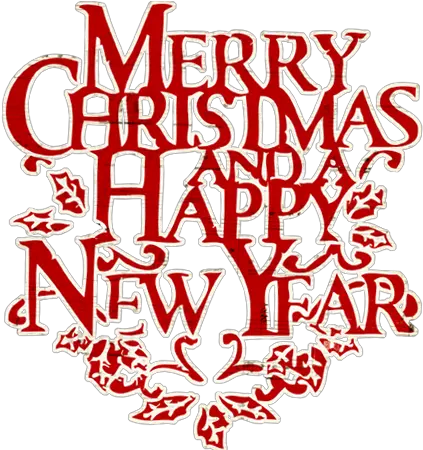 Merry Christmas And Happy New Year Lettering Png Transparent Merry Christmas Word Art Merry Christmas Png Transparent