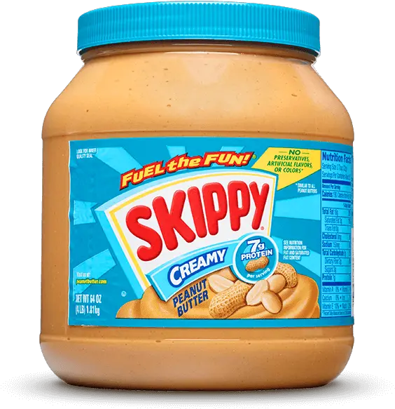 Creamy Peanut Butter Skippy Creamy Peanut Butter 64 Oz Png Peanut Butter Transparent