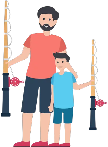 Father Son Love Icon Of Flat Style Available In Svg Png Father Son Hunting Cartoon Father And Son Png